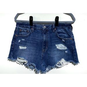 Aeropostale Aero Cheeky Distressed Short Sz 10